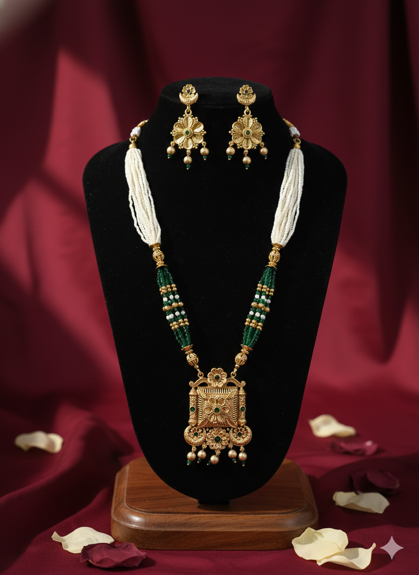 Elegant Traditional Long Necklace Set